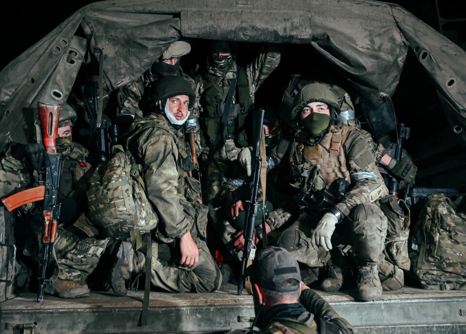 Russiske leiesoldater rettet våpnene mot Moskva. Hvorfor ble de ikke hindret av landets sikkerhetstjeneste? Her: Soldater fra Wagner-gruppen i byen Rostov-ved-Don, 24. juni 2023. Russian Wagner fighters start pulling out of Rostov-on-Don