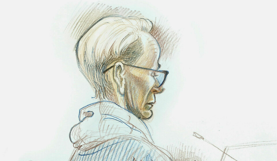Summen av bevis avgjorde da retten dømte Laila Anita Bertheussen til fengsel i ett år og åtte måneder. Her: Bertheussen under rettssaken mot henne i sal 250 i Oslo tingrett. Tegning: Egil Nyhus / NTB