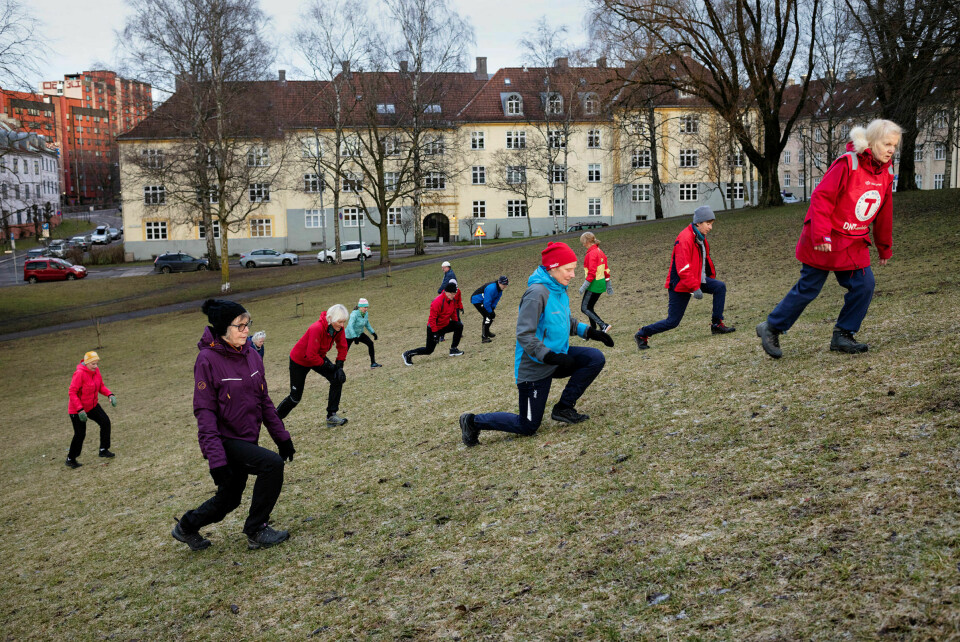 Opp det går: Friluftstrimmen i Torshovparken, 20. januar klokken 10.35.