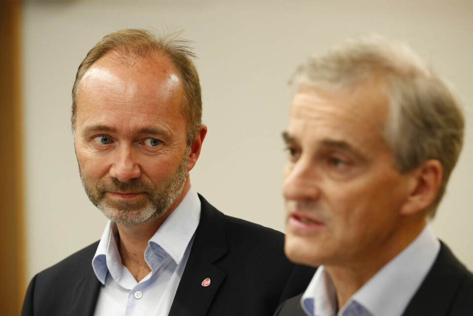 Hvis dette skulle være Giske-sidens versjon, blir spørsmålet: Er dette alt de har å komme med, skriver Maria Berg Reinertsen. Her: Trond Giske og Jonas Gahr Støre under en pressekonferanse i 2017. Nestleder i AP Trond Giske, partileder Jonas Gahr Støre og nestleder Hadia Tajik holder pressekonferanse tirsdag ettermiddag etter APs sentralstyremøte.