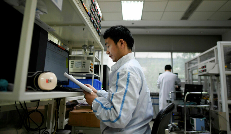Norske studenter lærer om 5G fra Huawei, og kineserne vil studere befolkningen etter mal fra helseforskning i Trøndelag. Her: Huawei-lab i Shenzhen, Guangdong-provinsen. Foto: Wang Zhao / AFP /NTB