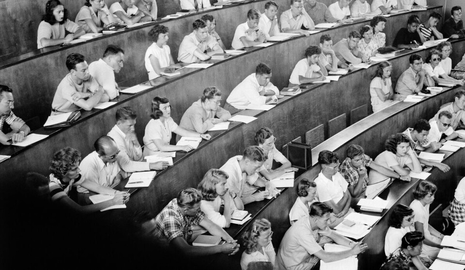 Inspirert? Nominer din favorittforeleser! Bildet: Blindern, 1947. Foto: Leif Ørnelund / Oslo Museum