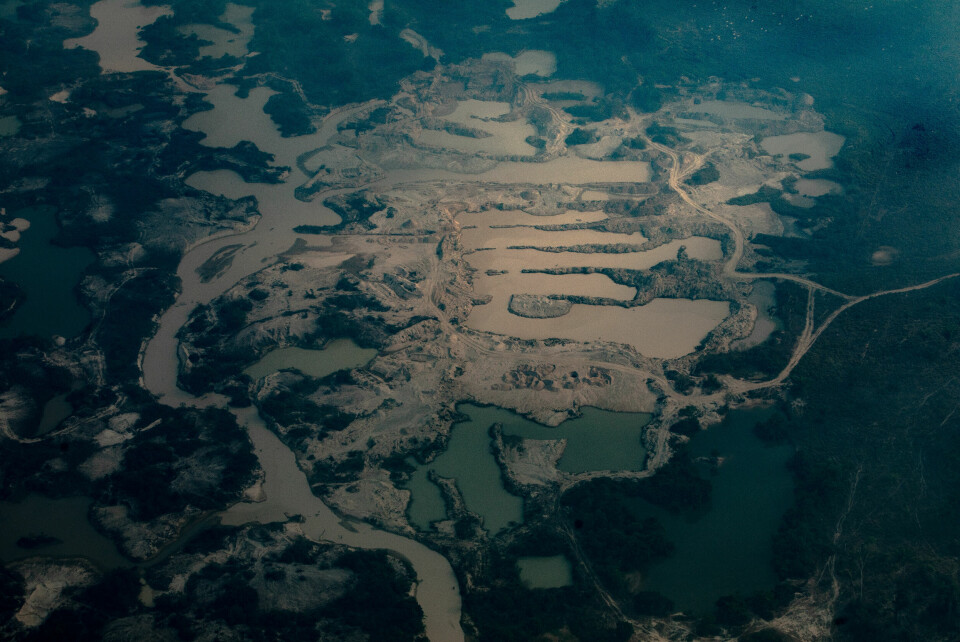 Stadig skrinnere: Ulovlig gullgruvedrift dypt inne i Brasil. Avskogingen av Amazonas har skutt i været under Jair Bolsonaros regjeringsperiode. s
