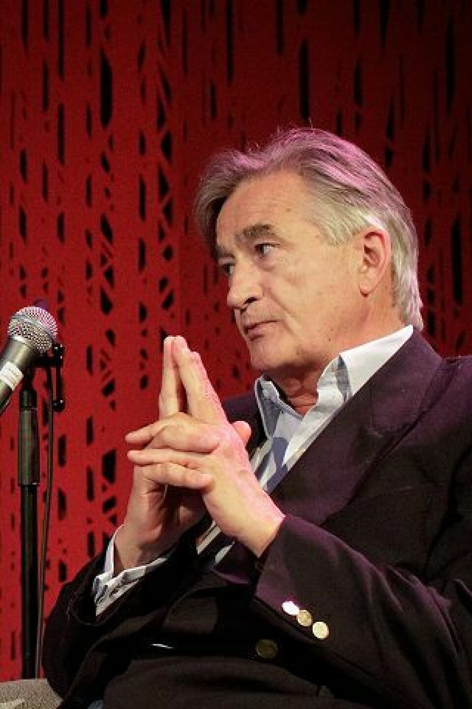 Antony Beevor i samtale med Morgenbladets Tove Gravdal. FOTO: ILJA C. HENDEL