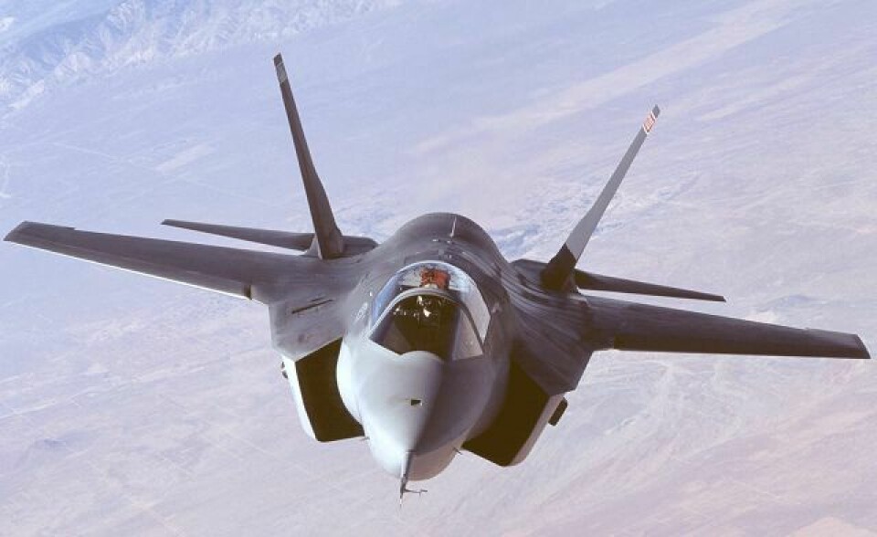 Store summer: Norge gir årlig 100 millioner kroner til våpenprodusenten Lockheed Martin for utvikling av dette flyet. Foto: Lockeheed Martins nettside.