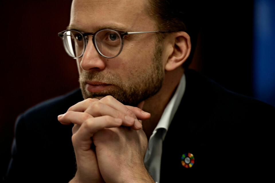 Jakter nytt Norge: «Disrupsjonsminister» Nikolai Astrup ønsker Silicon Valley velkommen til Norge, tilsynelatende uten tanke på tech-selskapenes aggressive, globale ekspansjonsstrategi. Foto: Eirik Brekke / BT / NTB Scanpix