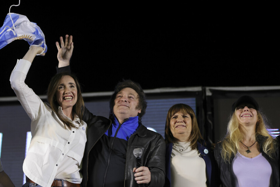 Argentinsk fremtid i deres hender: Javier Milei sitt virke som president vil påvirkes av partikamerat i La Libertad Avanza, Victoria Villarruel (fra venstre), Patricia Bullrich i sentrum-høyrekoalisjonen Juntos por el Cambio, og hans egen søster og politiske rådgiver, Karina Milei.