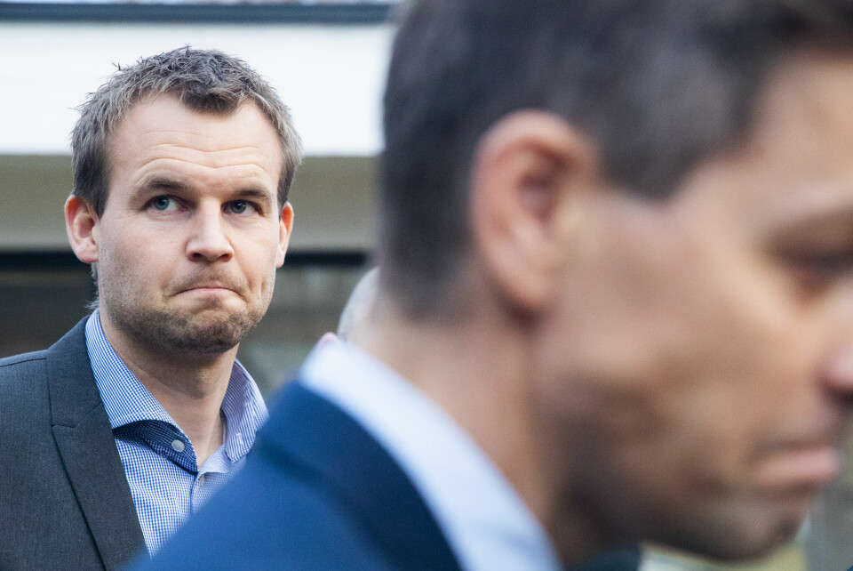 Kjell Ingolf Ropstad (til venstre). Til høyre: Knut Arild Hareide. Foto: Håkon Mosvold Larsen / NTB Scanpix
