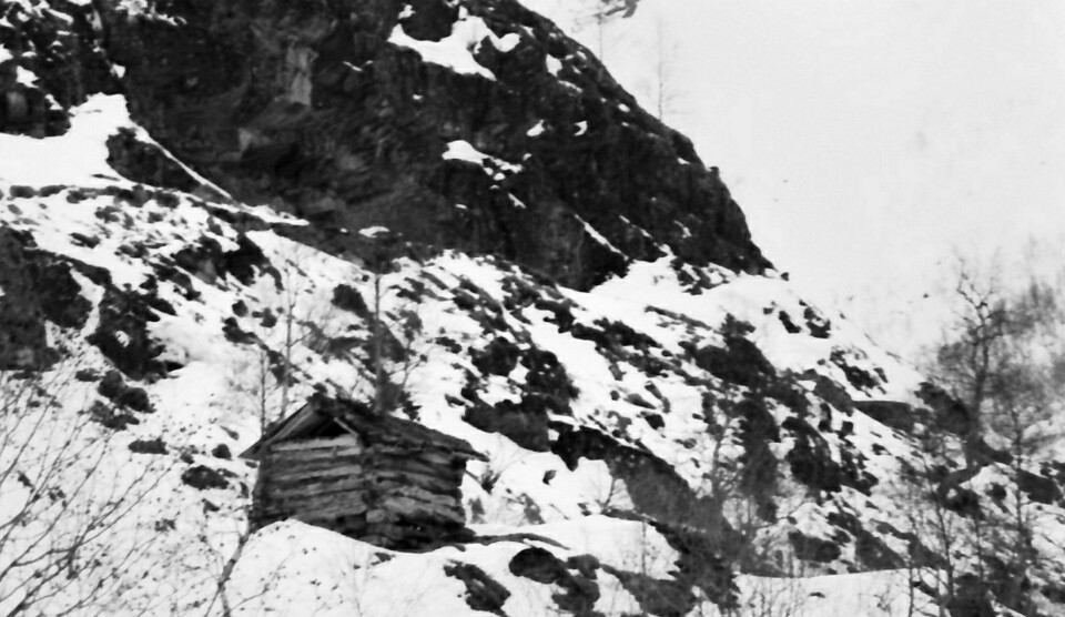 Før turen: Gjerdeløa, januar 1979, før den ble demontert av Marianne Heske og kjørt til Paris. Nå skal løa få et nytt hjem i kunstsiloen i Kristiansand. Foto Marianne Heske
