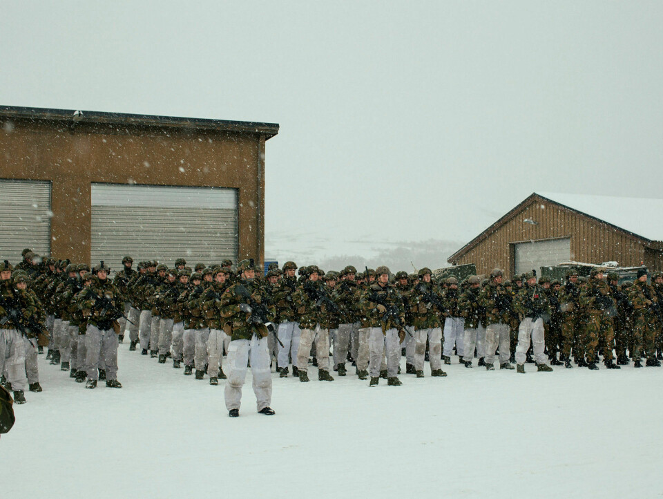 Det nytter: Kampklare soldater på Hjerkinn under Nato-øvelsen Trident Juncture. Arkivfoto: Christian Belgaux
