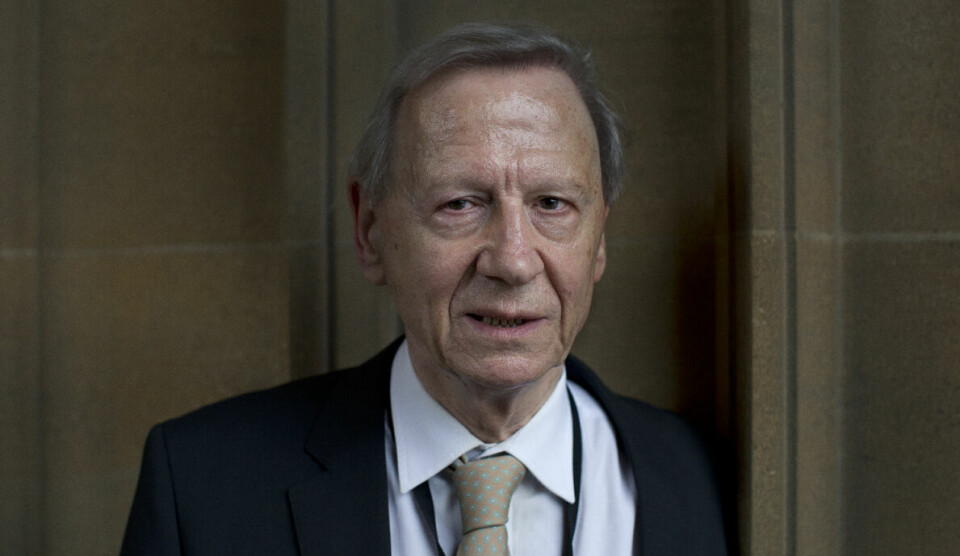 Krisestemning: Jeg sier ikke at EUs institusjoner er tilfredsstillende, men alternativet, det våger jeg ikke engang å tenke på, sier Lord Anthony Giddens.