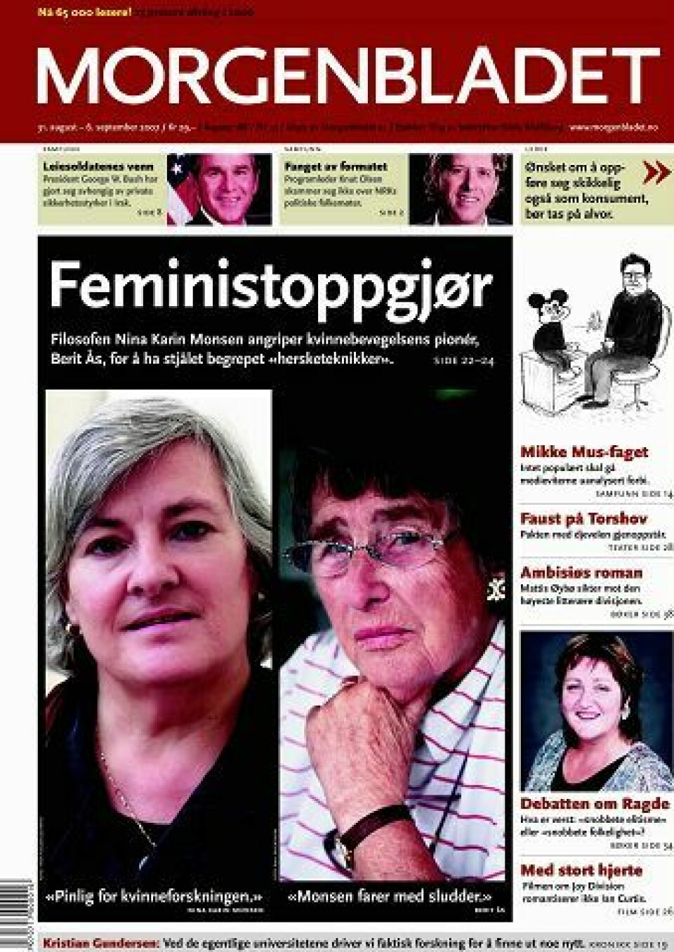 Faksimile: Morgenbladet 31. august