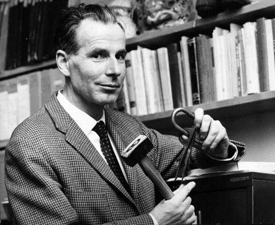Professor og fjellklatrer: Arne Næss var norsk klatrings «Dr. Jekyll and Mr. Hyde». Bildet er fra 1964. Foto: NTB arkiv