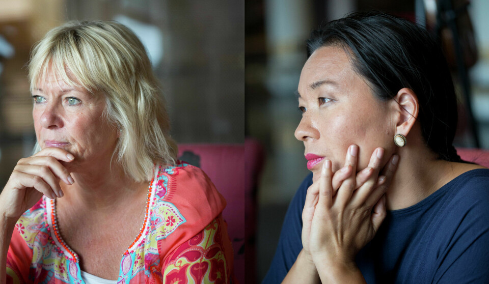 Tenker tanker: Kristin Clemet og Cathrine Sandnes. Foto: Ellen Lande Gossner