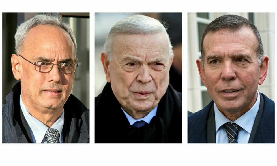 Bestikkelser: De tre tiltalte var, fra venstre, Manuel Burga fra Peru, José Maria Marin fra Brasil og Juan Ángel Napout fra Paraguay. Alle var mistenkt for å ha mottatt flere millioner i bestikkelser. Foto: NTB /Scanpix