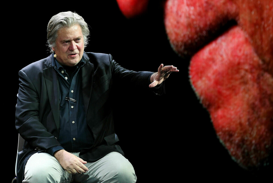 Til Norge: Steve Bannon er invitert til Nordiske Mediedager i Bergen. Slikt blir det debatt av. Foto: Jeff J Mitchell / Getty Images Jeff J Mitchell/Getty Images
