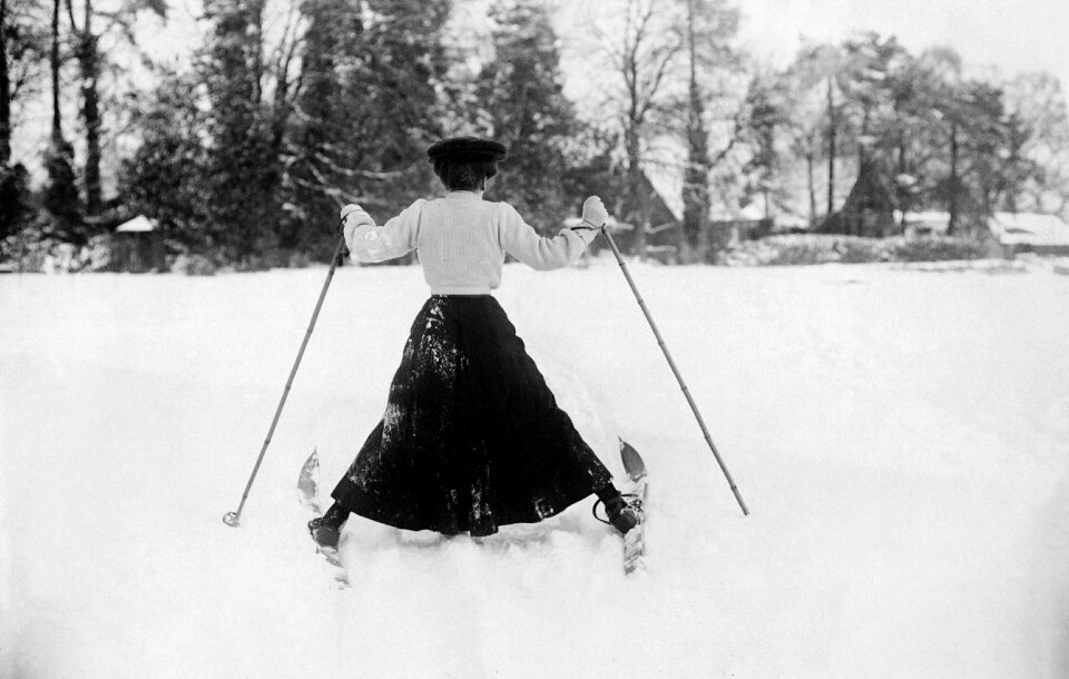 Mye har skjedd med skiklærne opp gjennom årene. Foto: Topical Press Agency / Getty Images
