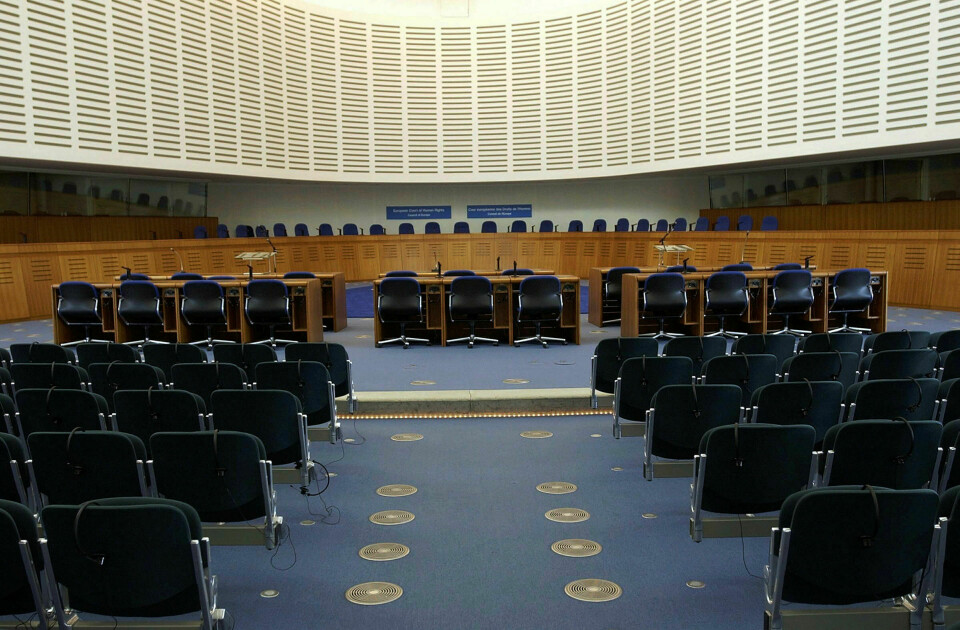En menneskerett: Høringssalen i Den Europeisk Menneskerettighetsdomstolen i Strasbourg. Foto: Tor Richardsen NTB Scanpix