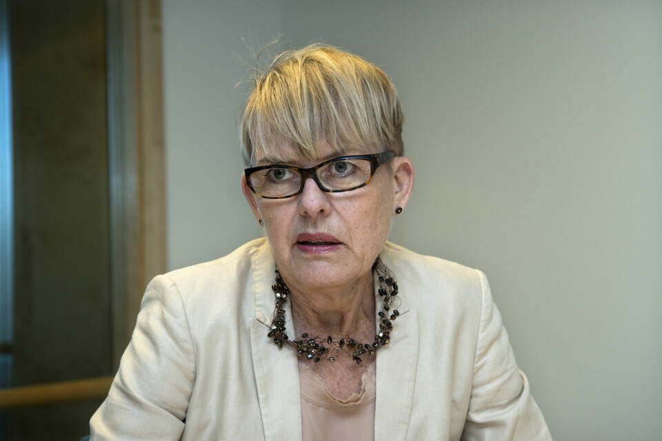 Bør argumentere: Hvis Astrid Søgnen, utdanningsetatens mektige direktør, virkelig ville skolens beste, hadde hun argumentert mot lektor Simon Malkenes på like fot. Vi får anta at hun har argumenter, ikke bare makt. Foto: Mimsy Møller / Samfoto / NTB Scanpix