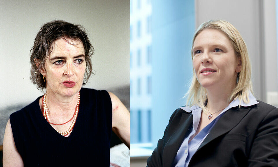 Billedkunstner Vanessa Baird. Foto: Christian Belgaux. Tidligere justisminister Sylvi Listhaug. Foto: Ellen Lande Gossner