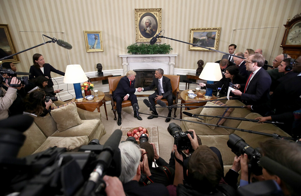To verdener: Barack Obama og Donald Trump. Foto: Win McNamee / Getty images.