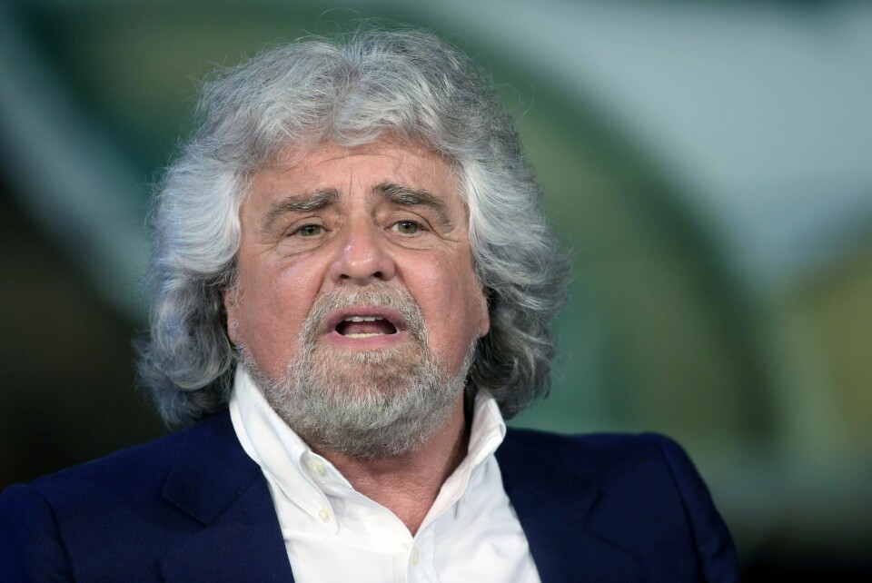 Komiker og politiker: Femstjernersbevegelsens Beppe Grillo. Foto: Franco Origlia/Getty Images
