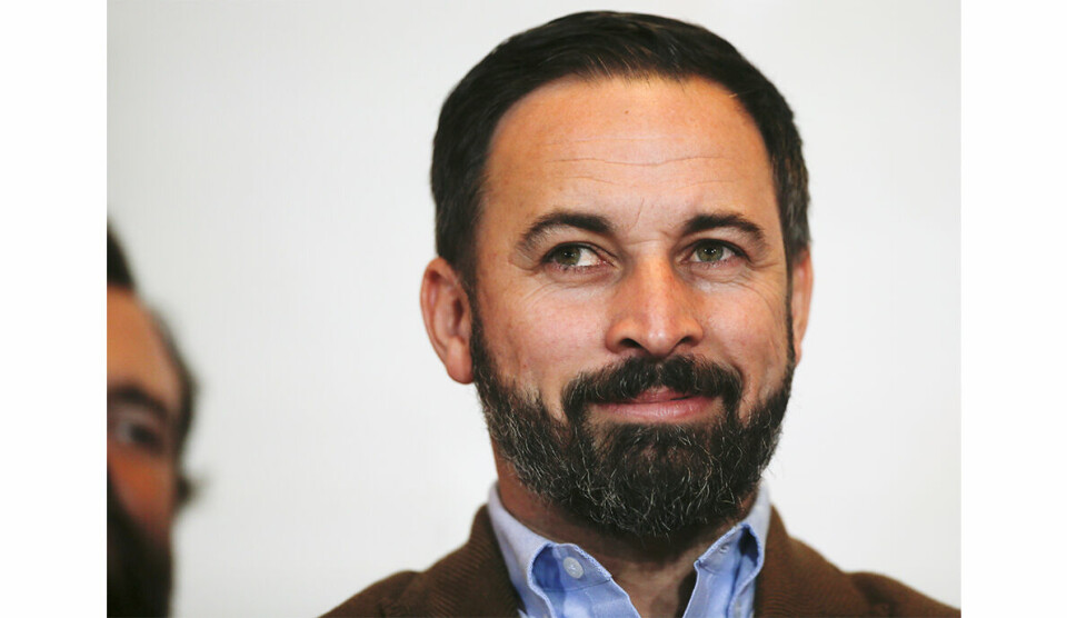 I regjering? 28. april kan Santiago Abascal og partiet Vox for første gang ende opp i regjering, takket være en ny politisk virkelighet der de to store tradisjonelle partiene lider under oppsplittelse og avskalling. Foto: Jon Nazca/Reuters/NTB scanpix