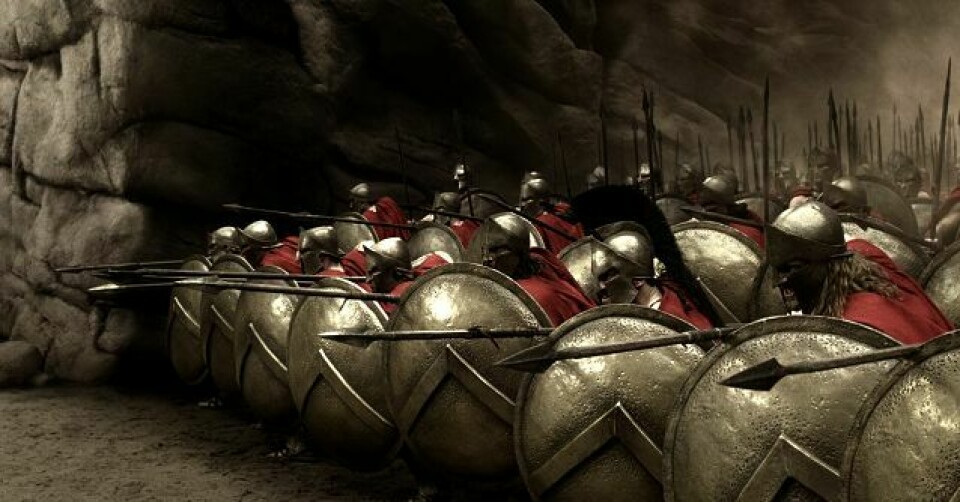 Sivilisasjonskrig: De 300 spartanerne symboliserer starten på en 2500 år gammel ideologisk strid mellom øst og vest. Foto: Filmweb
