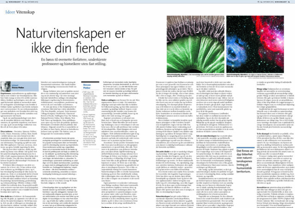 Faksimile: Morgenbladet 18. oktober