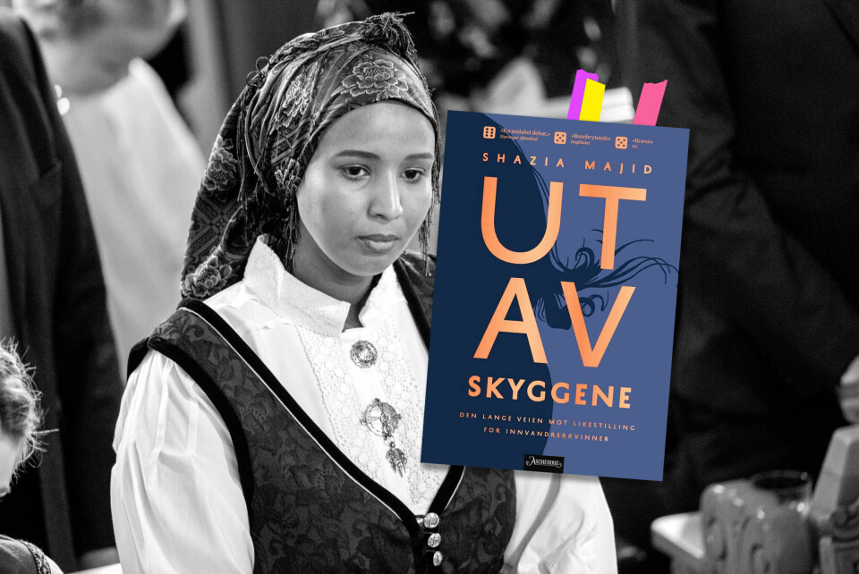 De andres fortellinger: Marian Abdi Hussein anbefaler Shazia Majids «Ut av skyggene». Montasje: Morgenbladet