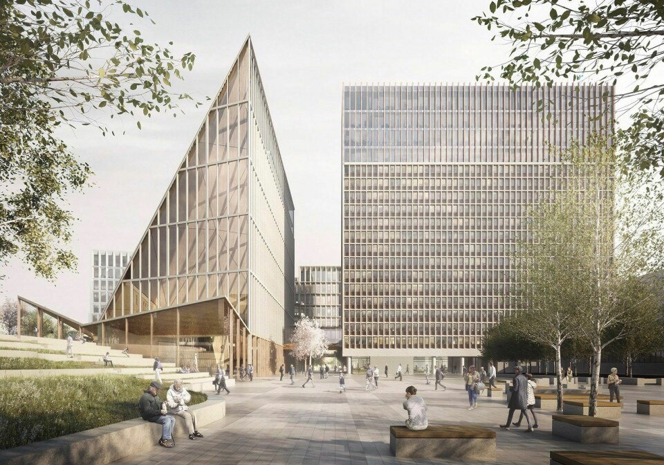 Prøv å beskrive dette. Adapt av Team Urbis vant, i første omgang, arkitektkonkurransen om det nye regjeringskvartalet. Foto: Team Ubris/Statsbygg