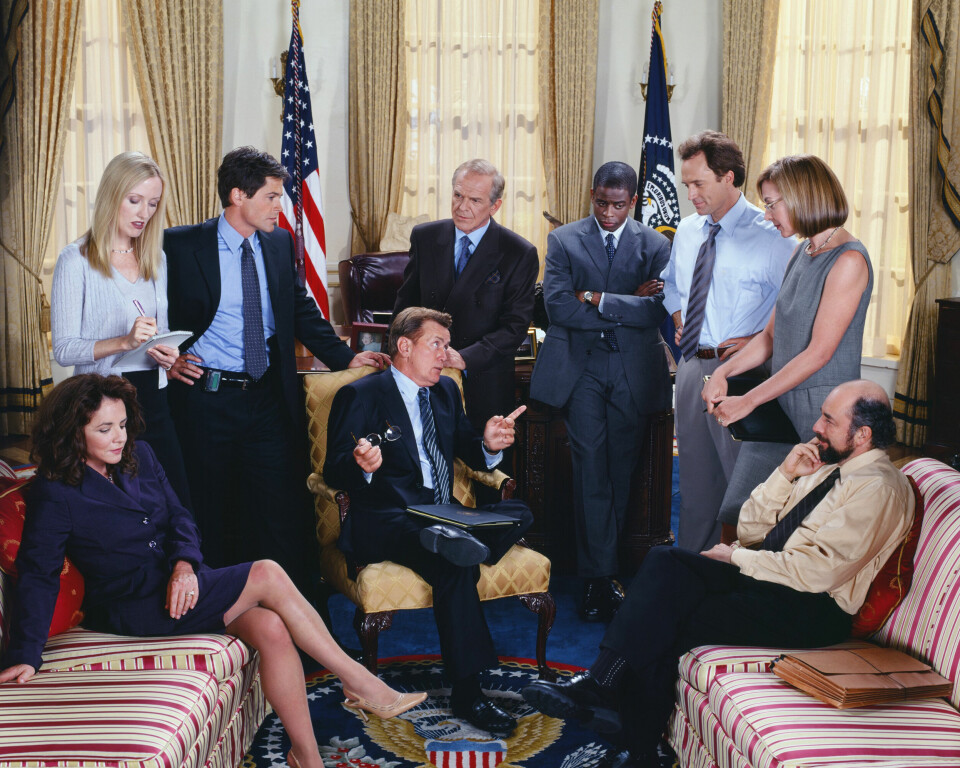 I ukens kulturpodkast handler det om amerikansk politikk som underholdningsprodukt, ikke minst tv-serien The West Wing. .