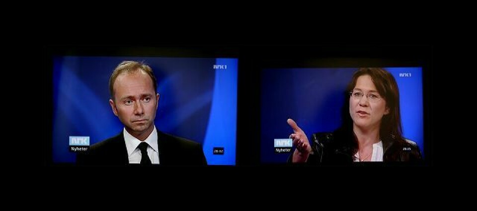 RedaksjonEN, 14. mai: Provosert av jurist Anine Kierulf stilte kulturminister Trond Giske spørsmål ved om syv dommere fra «Aserbajdsjan og seks andre land» skulle overprøve stortingsflertallet. En forsnakkelse, hoiet Dagbladets Marie Simonsen etterpå: Pinlig! Siden har Giske fått støtte fra flere hold. Hva står på spill? Foto: NRK