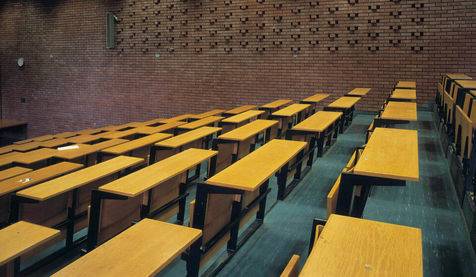 Støtteordningene for studenter må ikke lages med utgangspunkt i at de er unge, privilegerte mennesker med sparepenger eller bemidlede foreldre, skriver kronikkforfatteren. Bildet er fra et forelesningsauditorium ved Matematisk-naturvitenskapelig fakultet på Universitetet i Oslo. Foto: Bjørn Rørslett / Samfoto / NTB scanpix