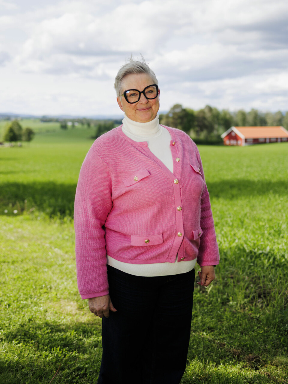 På jordet: Oddrun Merete Sagevik i Hedmark Bygdekvinnelag mener planen om å flytte 2100 reinsdyr via lasteplan er en særdeles dårlig idé.